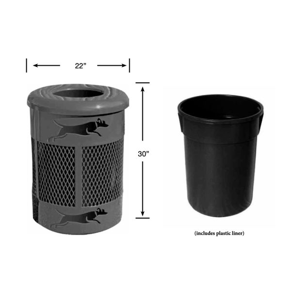 32 Gallon Trash Receptacle - Image 3